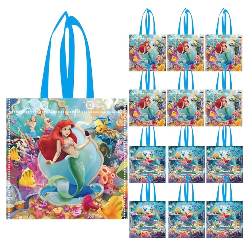 22 pcs non woven bags - Disney little mermaid